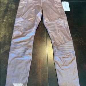 Athleta Metallic Purple Leggings